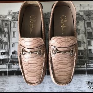 Cole Haan Shelby Python drive loafers